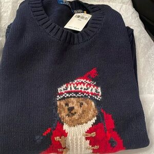 Authentic 2024 christmas ooo bear sweater. NWT